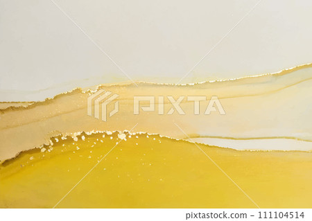 light yellow alcohol ink art background material 111104514