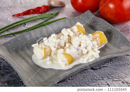Italian cuisine Cannelloni staffed cheese 111105045