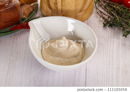 Burger sauce in the bowl Burger sauce in the bowl 111105059