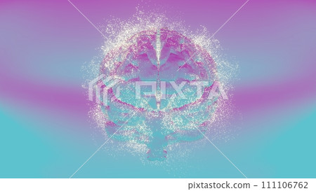 This creative portrayal of the human brain is perfect for themes involving neuroscience, the intersection of technology and biology, futuristic medical concepts, and digital art This creative portrayal of the human brain is perfect for themes involving neuroscience, the intersection of technology and biology, futuristic medical concepts, and digital art 111106762
