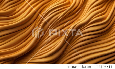 A close up view of a yellow ripple fabric 111108311
