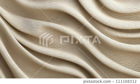 A white fabric with wavy lines on it 111108312