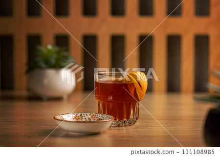 Glass cup of hot tea Glass cup of hot tea 111108985