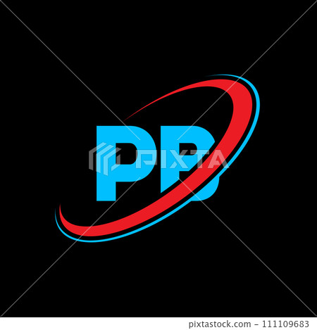 PB P B letter logo design. Initial letter PB linked circle uppercase monogram logo red and blue. PB logo, P B design. pb, p b PB P B letter logo design. Initial letter PB linked circle uppercase monogram logo red and blue. PB logo, P B design. pb, p b 111109683