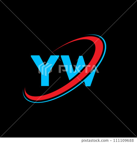 YW Y W letter logo design. Initial letter YW linked circle uppercase monogram logo red and blue. YW logo, Y W design. yw, y w YW Y W letter logo design. Initial letter YW linked circle uppercase monogram logo red and blue. YW logo, Y W design. yw, y w 111109688