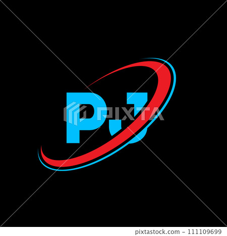 PJ P J letter logo design. Initial letter PJ linked circle uppercase monogram logo red and blue. PJ logo, P J design. pj, p j PJ P J letter logo design. Initial letter PJ linked circle uppercase monogram logo red and blue. PJ logo, P J design. pj, p j 111109699