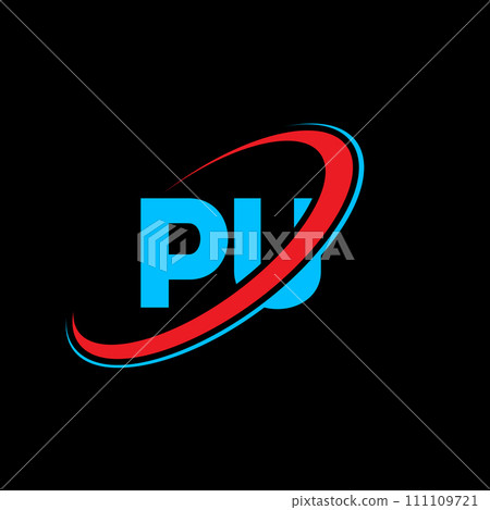 PU P U letter logo design. Initial letter PU linked circle uppercase monogram logo red and blue. PU logo, P U design. pu, p u PU P U letter logo design. Initial letter PU linked circle uppercase monogram logo red and blue. PU logo, P U design. pu, p u 111109721