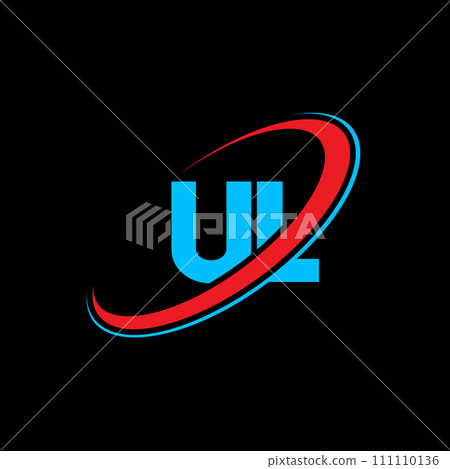 UL U L letter logo design. Initial letter UL linked circle uppercase monogram logo red and blue. UL logo, U L design. ul, u l UL U L letter logo design. Initial letter UL linked circle uppercase monogram logo red and blue. UL logo, U L design. ul, u l 111110136