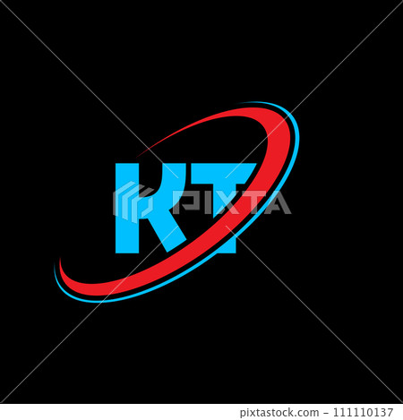 KT K T letter logo design. Initial letter KT linked circle uppercase monogram logo red and blue. KT logo, K T design. kt, k t KT K T letter logo design. Initial letter KT linked circle uppercase monogram logo red and blue. KT logo, K T design. kt, k t 111110137