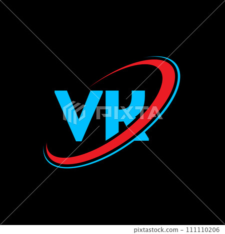 VK V K letter logo design. Initial letter VK linked circle uppercase monogram logo red and blue. VK logo, V K design. vk, v k VK V K letter logo design. Initial letter VK linked circle uppercase monogram logo red and blue. VK logo, V K design. vk, v k 111110206