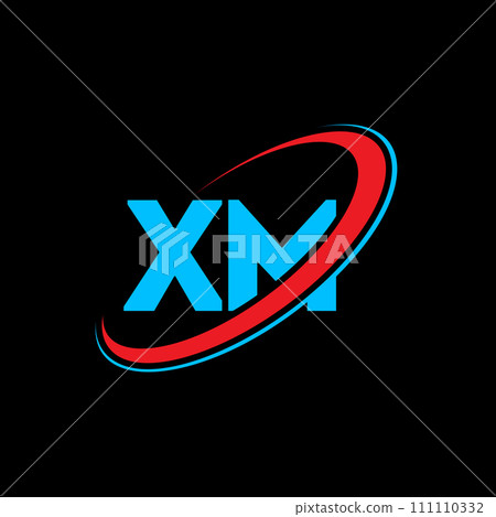 XM X M letter logo design. Initial letter XM linked circle uppercase monogram logo red and blue. XM logo, X M design. xm, x m XM X M letter logo design. Initial letter XM linked circle uppercase monogram logo red and blue. XM logo, X M design. xm, x m 111110332