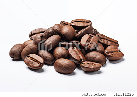 Coffee beans isolated on white background. Close up Coffee beans isolated on white background. Close up 111111229