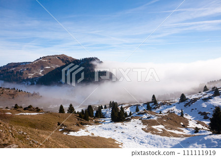 Italian Alps winter landscape, Grappa mount Italian Alps winter landscape, Grappa mount 111111919