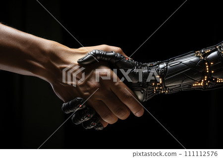 AI-generated content. AI human cooperation. Generated with AI 111112576