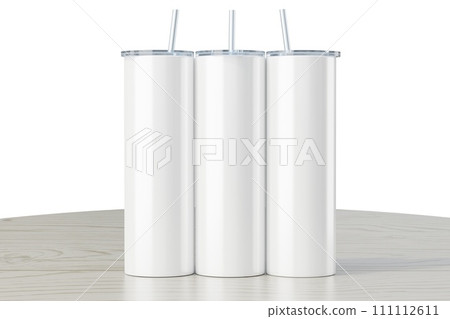 Skinny 20 oz tumbler for sublimation. 3d rendering Skinny 20 oz tumbler for sublimation. 3d rendering 111112611