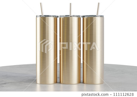 Skinny 20 oz tumbler for sublimation. 3d rendering Skinny 20 oz tumbler for sublimation. 3d rendering 111112628