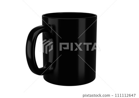 11oz black mug on isolated background. 11oz black mug on isolated background. 111112647