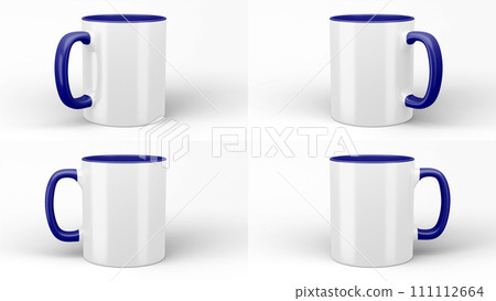11oz two-tone mugs on isolated background. 111112664