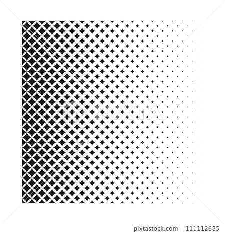 Black and white halftone rhomboid pattern. Black and white halftone rhomboid pattern. 111112685