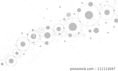 Technology abstract background. Abstract geometric background. Connected circles. Network of circles. Technology abstract background. Abstract geometric background. Connected circles. Network of circles. 111112697