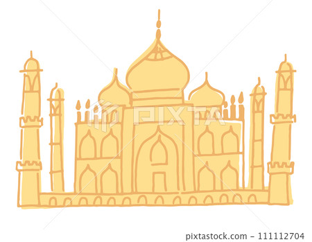 Illustration of Taj Mahal (no name) Illustration of Taj Mahal (no name) 111112704