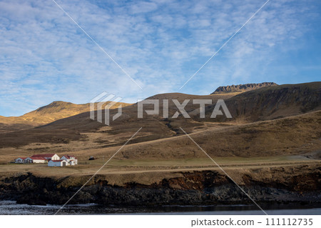 Mountain and a blue sky, Iceland 111112735