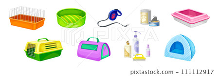 Pet Shop Object and Accessory for Domestic Animal Vector Set Pet Shop Object and Accessory for Domestic Animal Vector Set 111112917