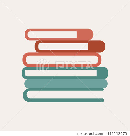 Simple Books Logo Vector Illustration Simple Books Logo Vector Illustration 111112973