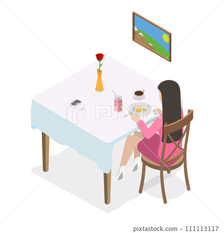 3D Isometric Flat Vector Illustration of Habits and Ritual Items. Item 2 3D Isometric Flat Vector Illustration of Habits and Ritual Items. Item 2 111113117