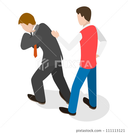 3D Isometric Flat Vector Illustration of First Aid Procedure For Choking. Item 2 3D Isometric Flat Vector Illustration of First Aid Procedure For Choking. Item 2 111113121