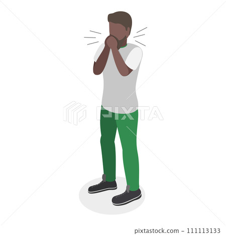 3D Isometric Flat Vector Illustration of Keep A Secret. Item 2 111113133