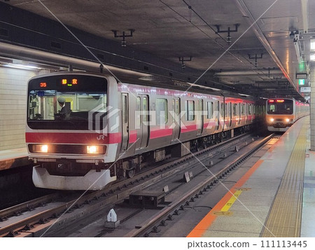 E231系、209系在東京車站等待發車 111113445