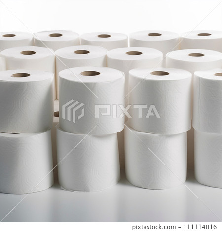 Many white toilet paper rolls in a row next to each other Many white toilet paper rolls in a row next to each other 111114016