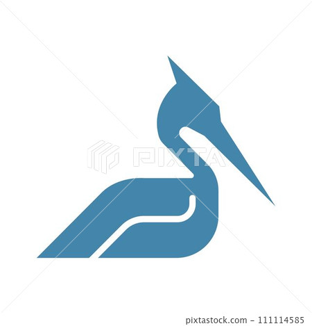 Pelican bird logo design Pelican bird logo design 111114585