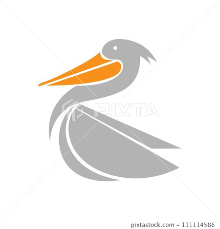 Pelican bird logo design 111114586