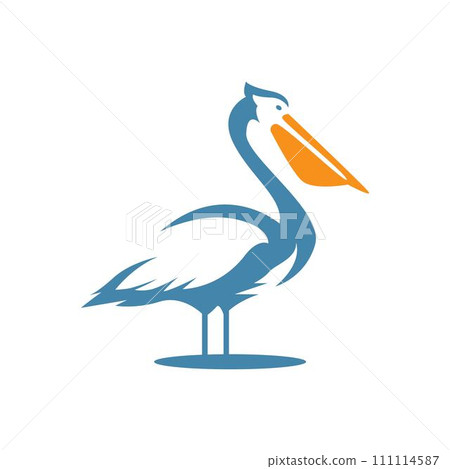 Pelican bird logo design Pelican bird logo design 111114587