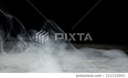 Smoke, fog, steam. Cloud of gray smoke on black background, smoke texture. Smoke, fog, steam. Cloud of gray smoke on black background, smoke texture. 111115041