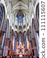 Interior view of historic St. Martins Cathedral in Utrecht, the Netherlands 111115607