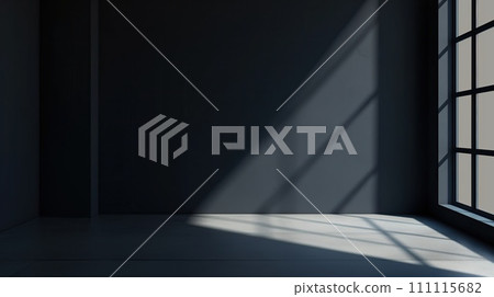 AI-generated content. Abstract Black Studio Background For Product Presentation 111115682