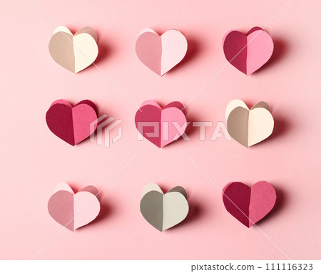 colorful paper hearts colorful paper hearts 111116323