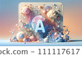 3DCG illustration in which AI/generated AI moves in fine detail 111117617