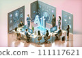 3DCG illustration in which AI/generated AI moves in fine detail 111117621