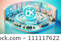 3DCG illustration in which AI/generated AI moves in fine detail 111117622