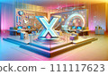 3DCG illustration in which AI/generated AI moves in fine detail 111117623