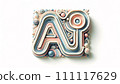 3DCG illustration in which AI/generated AI moves in fine detail 111117629