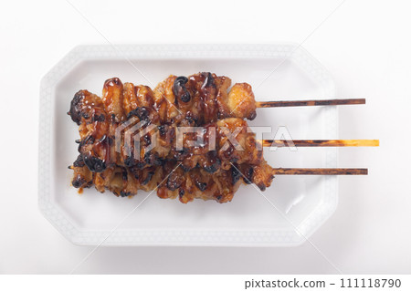Chicken skin sauce yakitori Chicken skin sauce yakitori 111118790