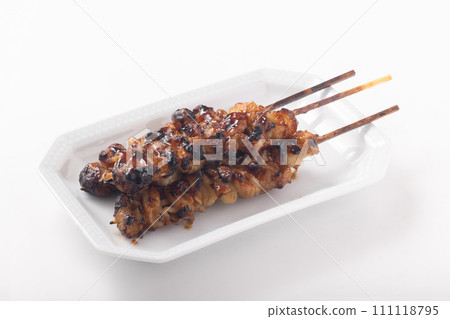 Chicken skin sauce yakitori 111118795