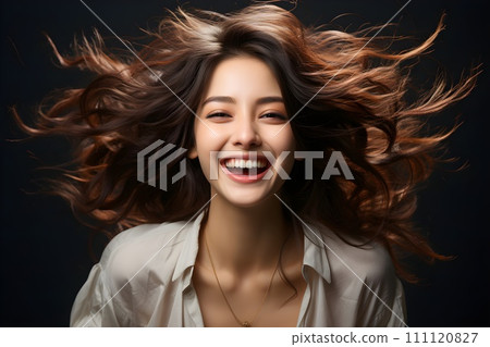 Happy woman 13 AI generated image 111120827