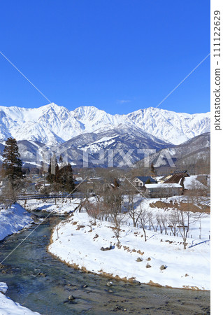 白馬的冬天:陽光明媚的大出公園和北阿爾卑斯山 白馬的冬天:陽光明媚的大出公園和北阿爾卑斯山 111122629