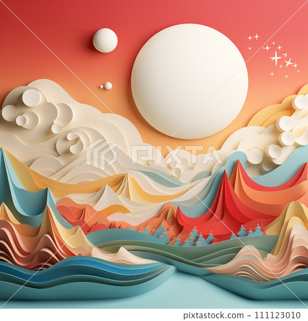 AI-generated content. Paper style smooth background  111123010